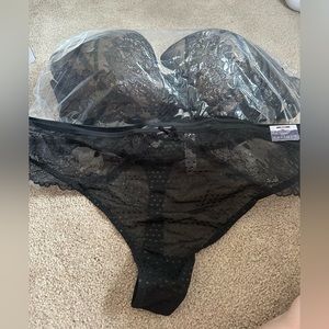Brand New Sexy Cacique Bra and Thong Panty Set! 50DDD and 26/28